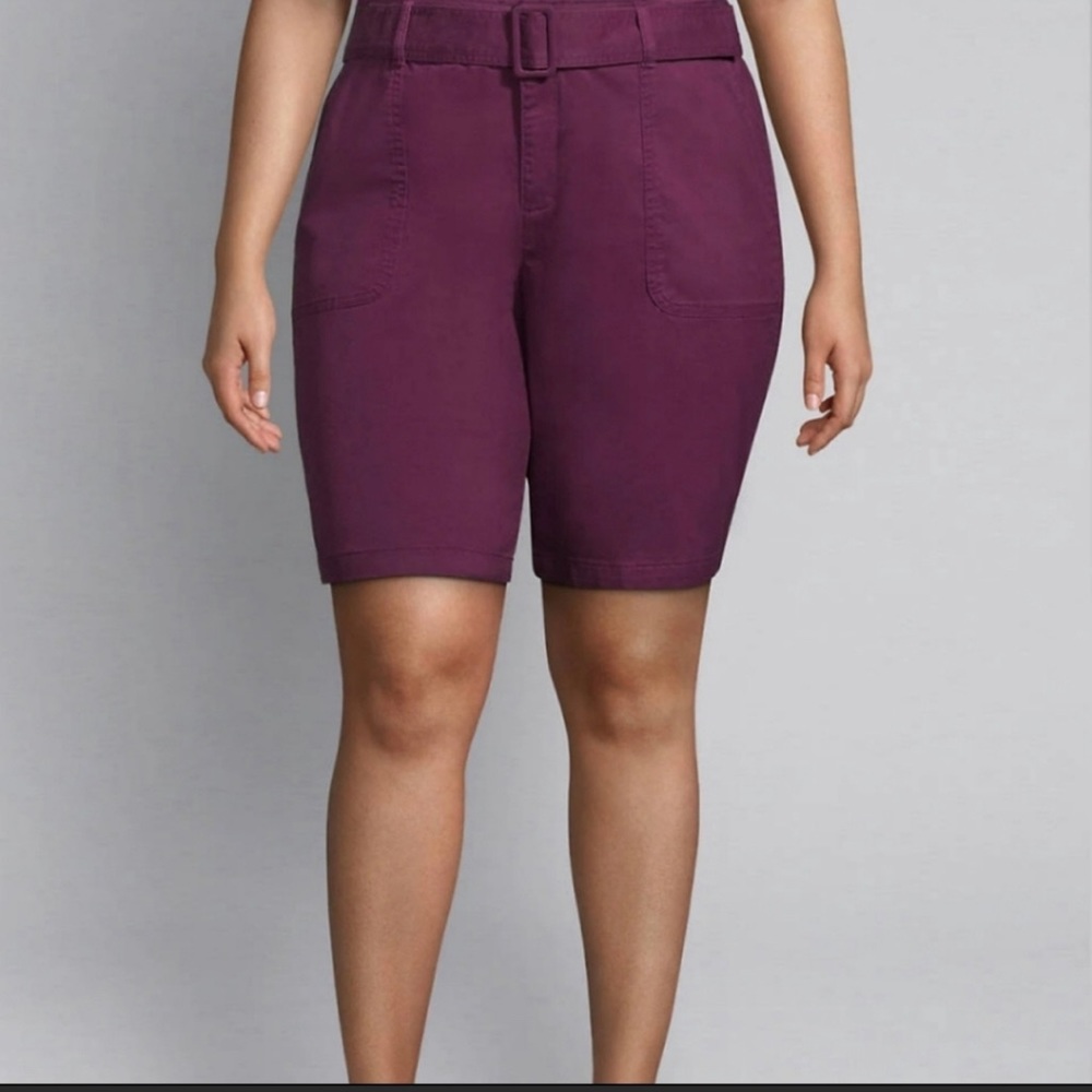 Lane Bryant Purple Bermudas